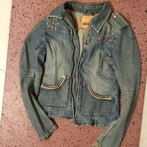 Bedazzled Parasuco Denim Jacket - Picture 1 of 5